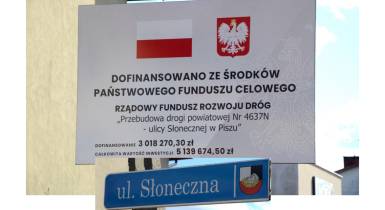 Przebudowa ul. Słonecznej w Piszu 