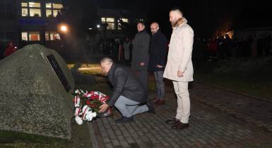 Uroczystość, pomnik, patriotyzm, składanie kwiatów