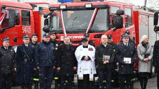 Uroczyste przekazanie pojazdów ratowniczo gaśniczych