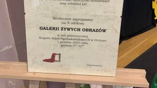 Galeria żywych obrazów w ZSO w Orzyszu 